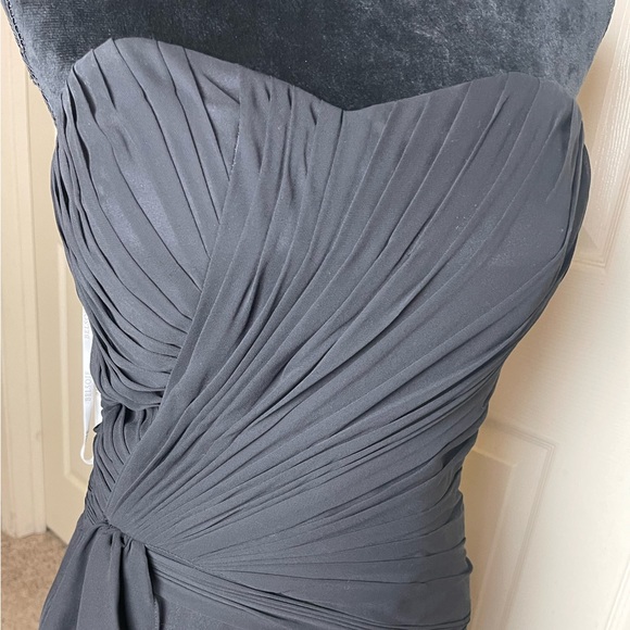 Belsoie Strapless Side draped Maxi Formal Dress/ Gown Size 8 - Picture 4 of 5